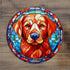 Labrador Fox Red Glass Suncatcher Worktop Saver